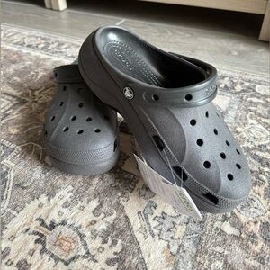 Crocs Black Baya Platform Clogs Women Size 9